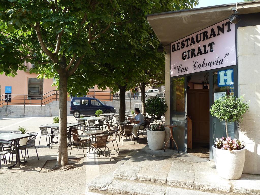 Restaurant Fonda Giralt Hotel Amer Eksteriør billede